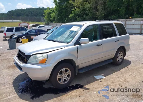 2003 Honda Pilot Ex-L из США, поврежденный, VIN 2HKYF18693H580498